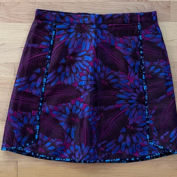 J. Crew Iridescent Midnight Floral Jacquard Mini Skirt - Picture 11 of 15